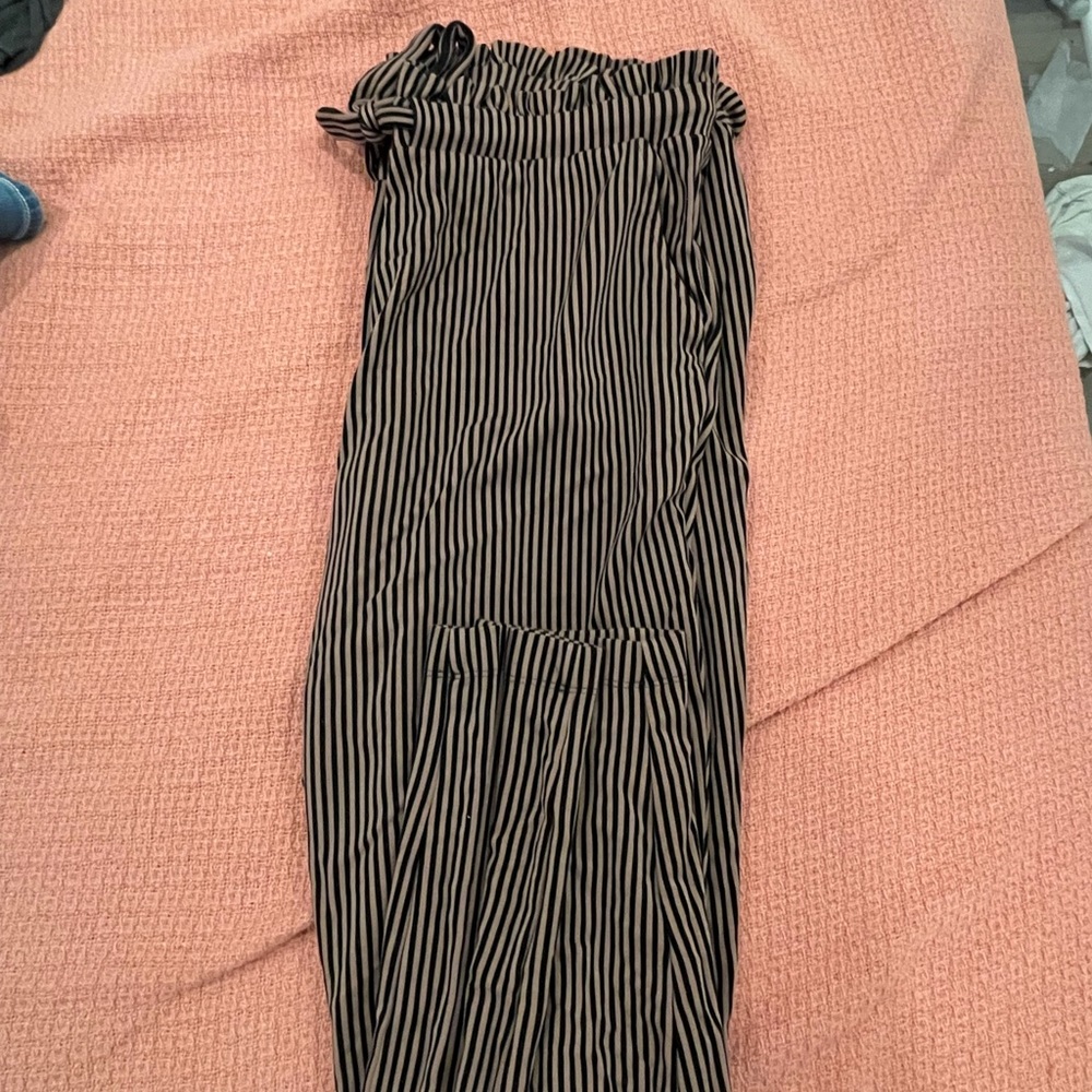 torrid 2x paper bag stripe pants